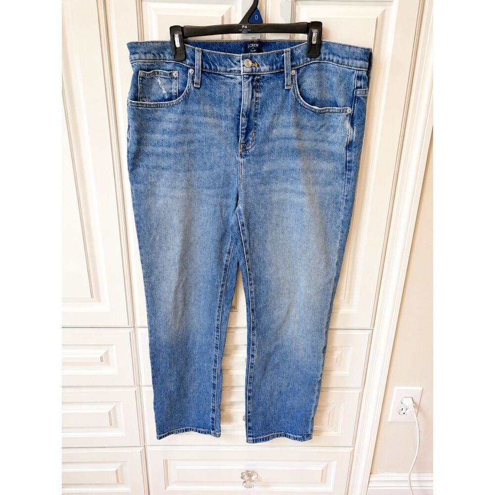 J.Crew Slim Boyfriend‎ Jeans Women's 32 Medium Wash Y2K Denim Casual Classic